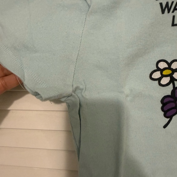 Urban Outfitters Little Miss Graphic Crop Top - Light Blue - Picture 3 of 3